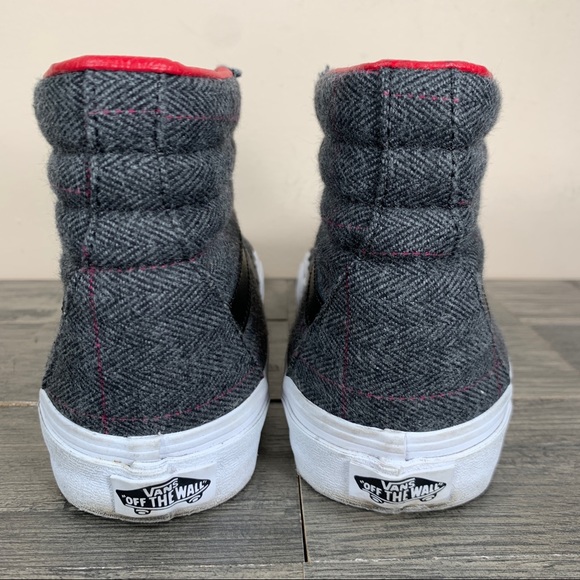 Vans SK8 HI Reissue Tweed Athletic Skate Sneakers Womens 6.5 - Picture 4 of 8